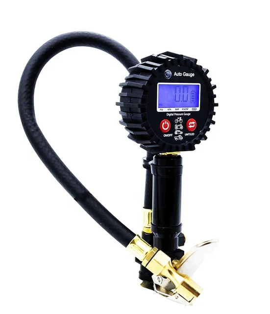 More Styles Available 2.5inch Tire Inflator Pressure Gauge Pressure Tester for Any Traffic