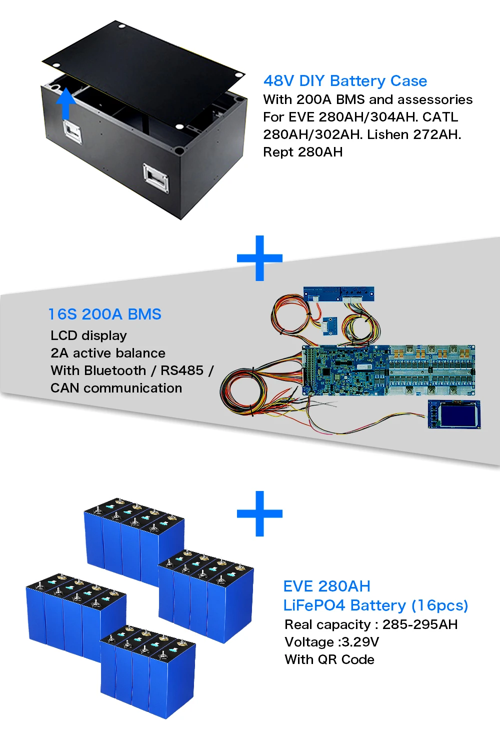 Eu Poland Stock Best Seplos Vision Seplos Mason 280 Diy Kit 15kwh 3 ...