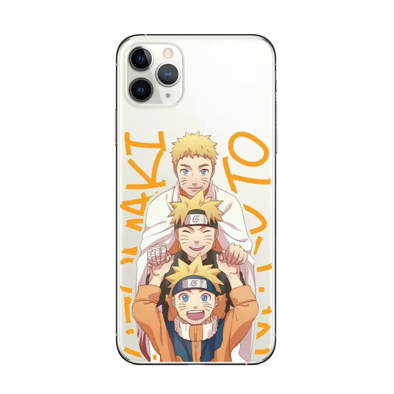 Transparent Cartoon Ninja Uchiha Sasuke Phone Case For Iphone 11 12 13 Pro  X Xr Max 12 Mini 6/6s 7 8 Plus Shockproof Back Cover - Buy For Iphone  Case,Tpu Phone Case,For