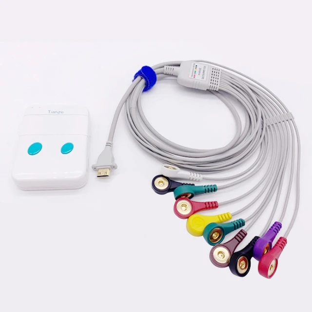 câble de Holter d'ecg de tianze de 10 avances compatible avec Holter Recorder