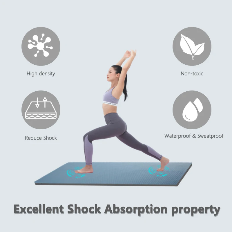 Home Gym Use Custom Logo Bulk 80cm Large Sports Exercise Fitness Eco friendly Shock Absorbing Yoga Mat