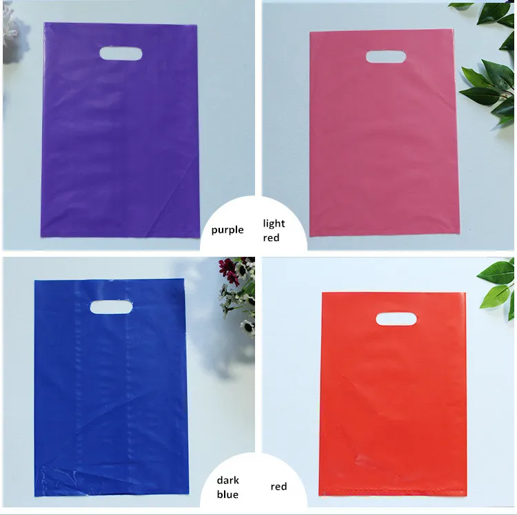 Custom Branded Plastic Shopping Bags Die Cut Plastic Bag Wholesale