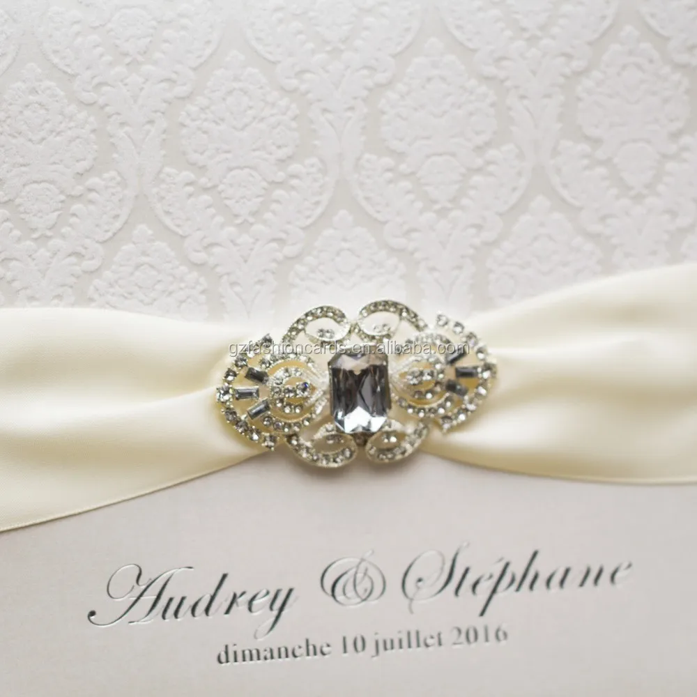 Бархатные на ощупь флокированные свадебные приглашения с жемчужной брошью и Пригласительные открытки день рождения входными картами