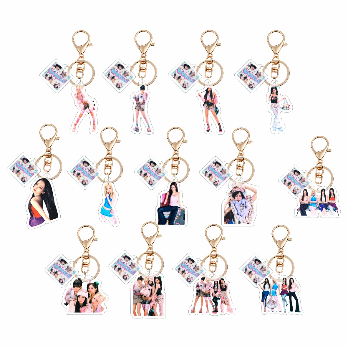 2Pcs/Set KPOP Idols Hot Mess Keychain WINTER GISELLE NINGNING