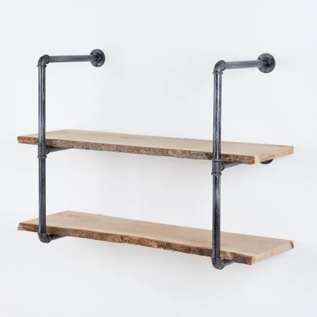 Кронштейны сверхмощные 2 3 слоя многоуровневый Декор деревенский Металл Сталь плавающий монтаж чугунный промышленный настенный кронштейн для полки трубы