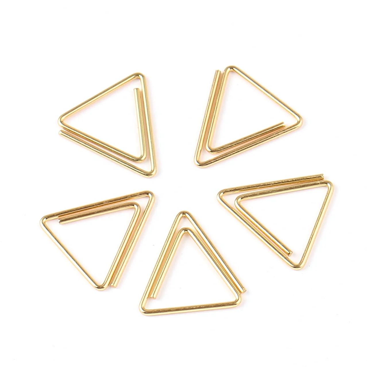 Popular Minimalist Graphic Paper Clip Custom Circle square and Triangle Geometry Stationery Paper Clips