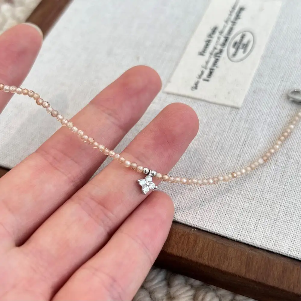 KAKODIY Thin Star Zircon Women's Bracelet 925 Sterling Silver Jewelry Bead Chain Bracelet detail 2