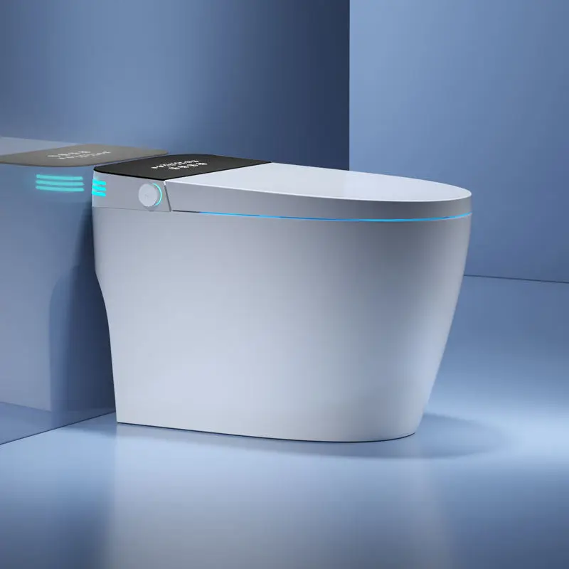 Fully Automatic Modern Sanitary Ware Foot Sensor Flush Smart Toilet with Remote Control Electric Bidet Smart Toilet for Home Use