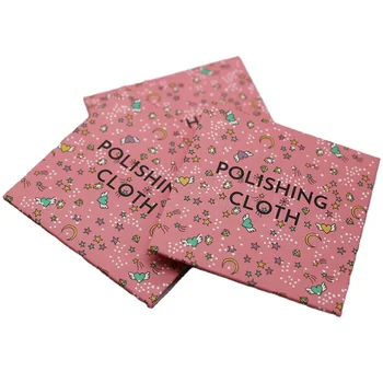 Durable Custom Jewelry Polishing Cloth Black Color Paper Envelope Packed Delicate suede fabric anti-oxidation jewelry cleaners