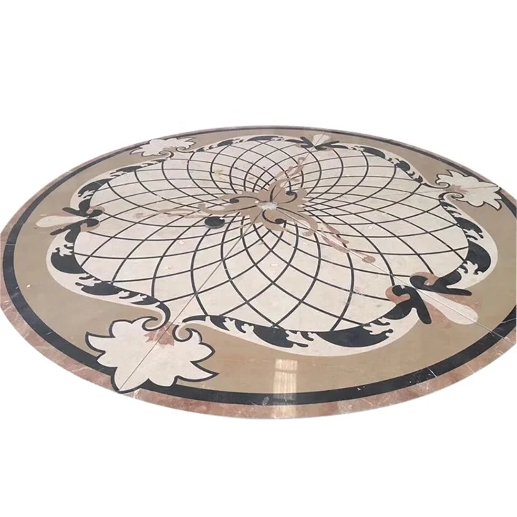 中国ウォータージェットフローリング大理石ウォータージェット寄木細工大理石モザイク床デザインパターン装飾