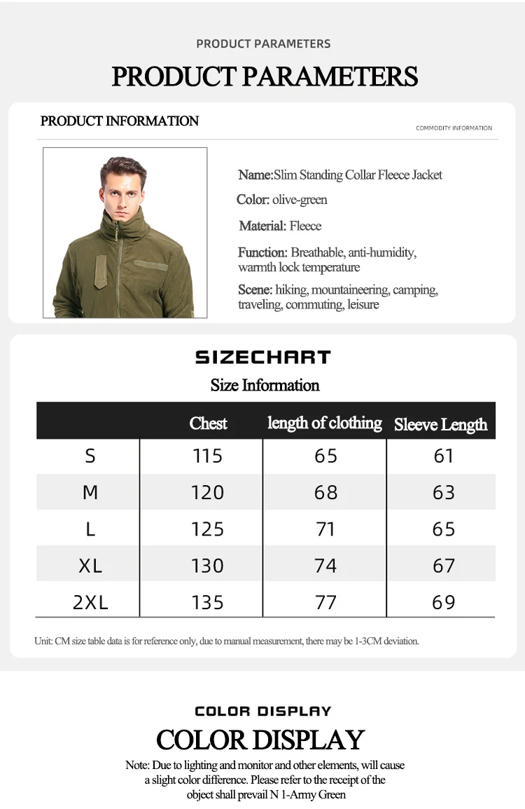 Wholesale Warm Tactical Fleece Jacket