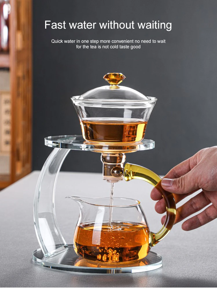 350ml Automatic Glass Tea Maker Household and Office Reception Kung Fu ...