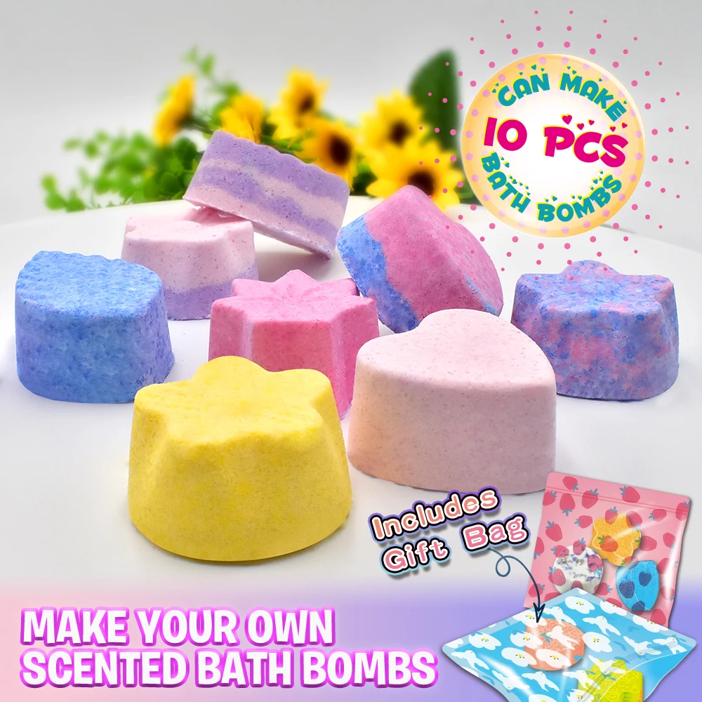 Klever Kits Bombe Da Bagno E Sapone Fai Da Te - Kit Scientifico STEM 2 In 1 Per Bambini