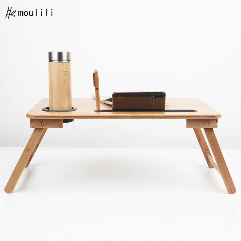 
 Экологичный Бамбуковый стол для ноутбука, модный дизайн, заводской Пользовательский логотип, детский стол для учебы/столик для ноутбука  