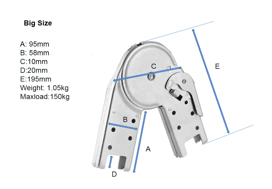 Multi Purpose Ladder Folding Metal Lock Hinge Ladder Joint Folding