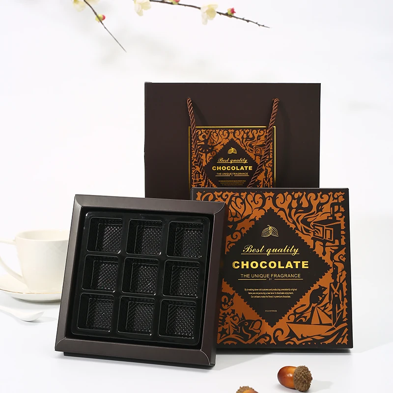 Custom Printed Chocolate Gift Box with 350gsm Cardpaper and CMYK+PMS Color for Candy Packaging