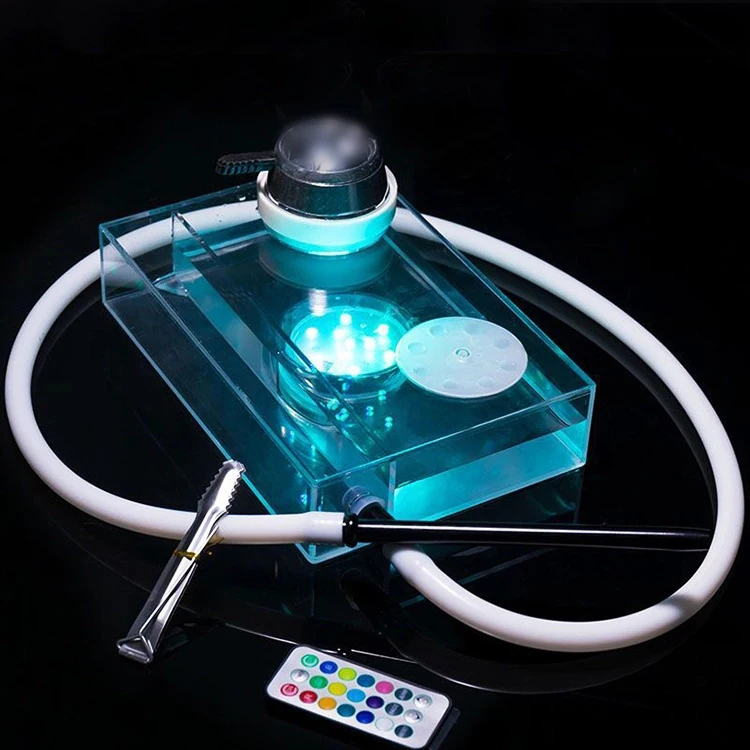 Wholesale Chicha Portable Sheesha Portable Hookah Transparent Acrylic Shisha Electric Shisha Hookah With Led Light Buy Shisha Hookah Portable Hookah Acrylic Shisha Product On Alibaba Com