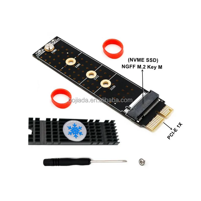 Wholesale NGFF M.2 Key-M Slot PCI-E PCI 1X SSD Converter Adapter Card Heatsink M2 Solid State Drive From m.alibaba.com
