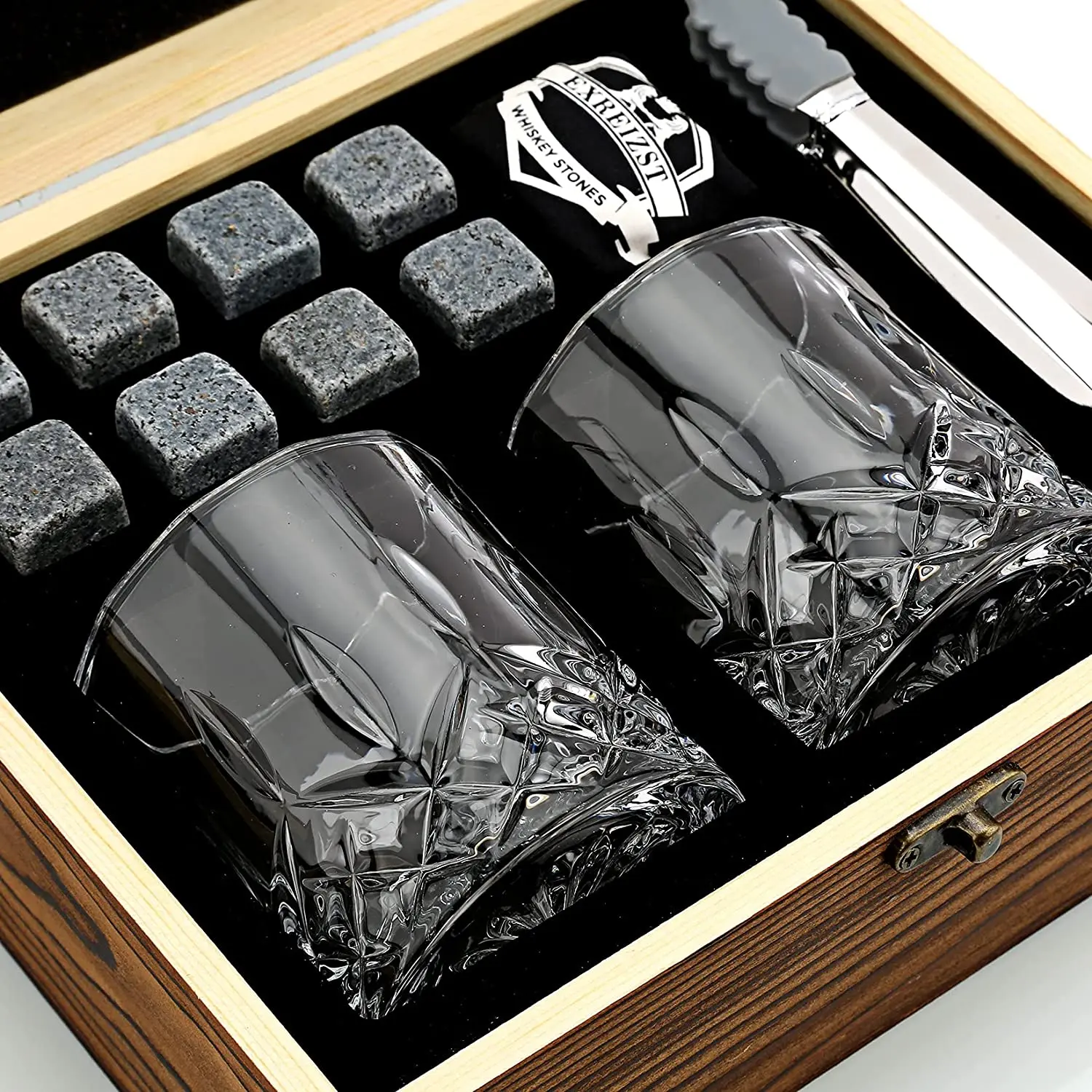 Exreizst Granite Chilling Whiskey Rocks Gift Set (Whiskey Stones