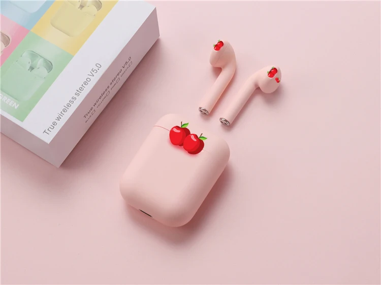 2021 Macarons Black Impods I 12 Inpods12 Waterproof True Wireless Stereo Mini Sport Earbuds I12 Inpods Audifonos Headphone - ANKUX.COM