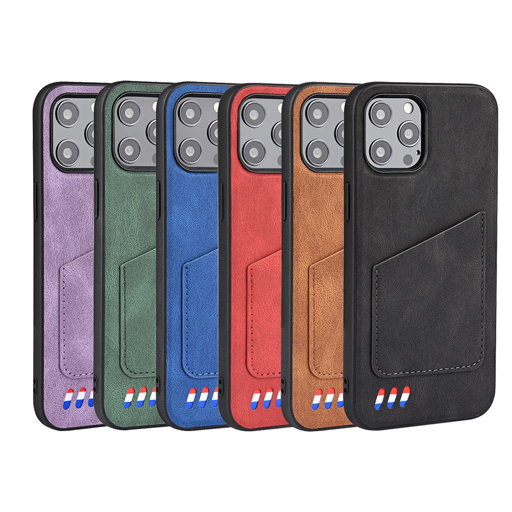HOT SALE high quality PU Leather Case skin feeling matte CUSTOM LOGO phone case For Iphone 12 PRO MAX with card holder