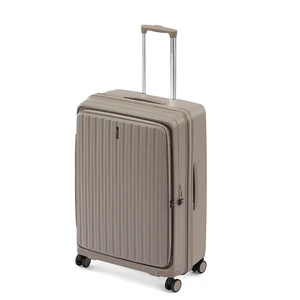 Durable PP Lightweight Carry-on Spinner Luggage Sets 20 24 28 Inch Aluminum Trolley 4-Wheel TSA Lock Suitcase
