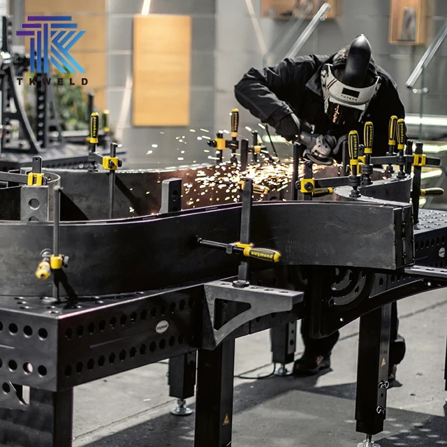 TKweld Professional Manufacturing 3D Steel Platform 2000*1000*200mm Cast Iron Welding Table CE Certified Soldering Stations