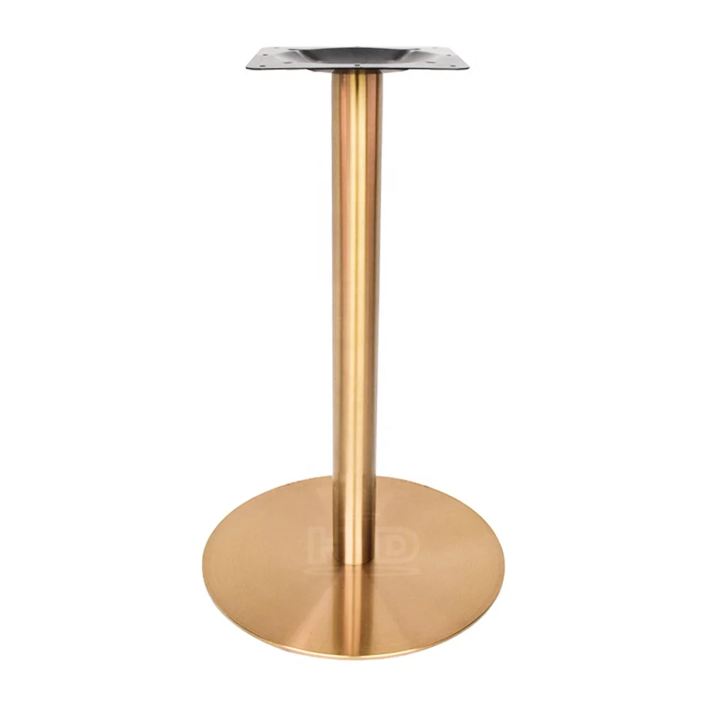 Modern Dining Table Legs Polished Stainless Steel Gold Finish for Dining Hotel Living Room Workshop Farmhouse-from Foshan