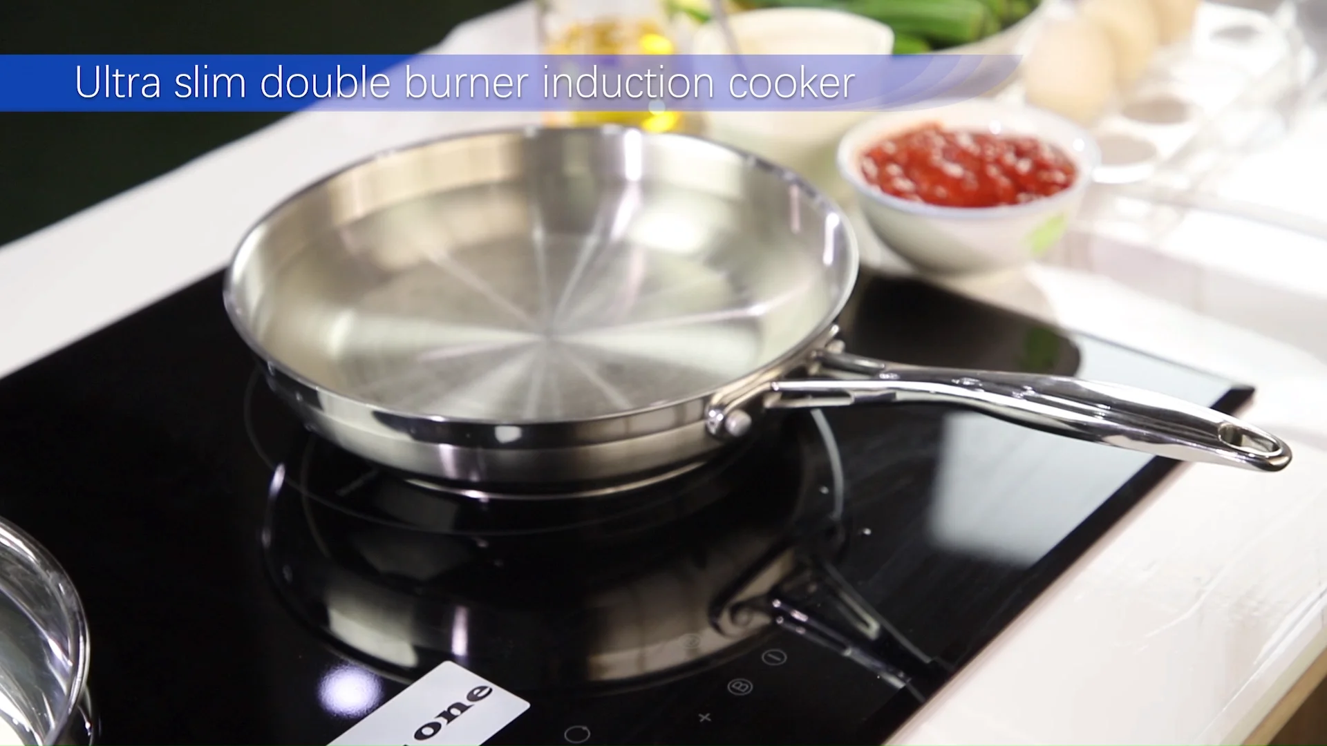 Ultrathin Sterling 3700w Twin Power Induction Hob / Sidebyside Power