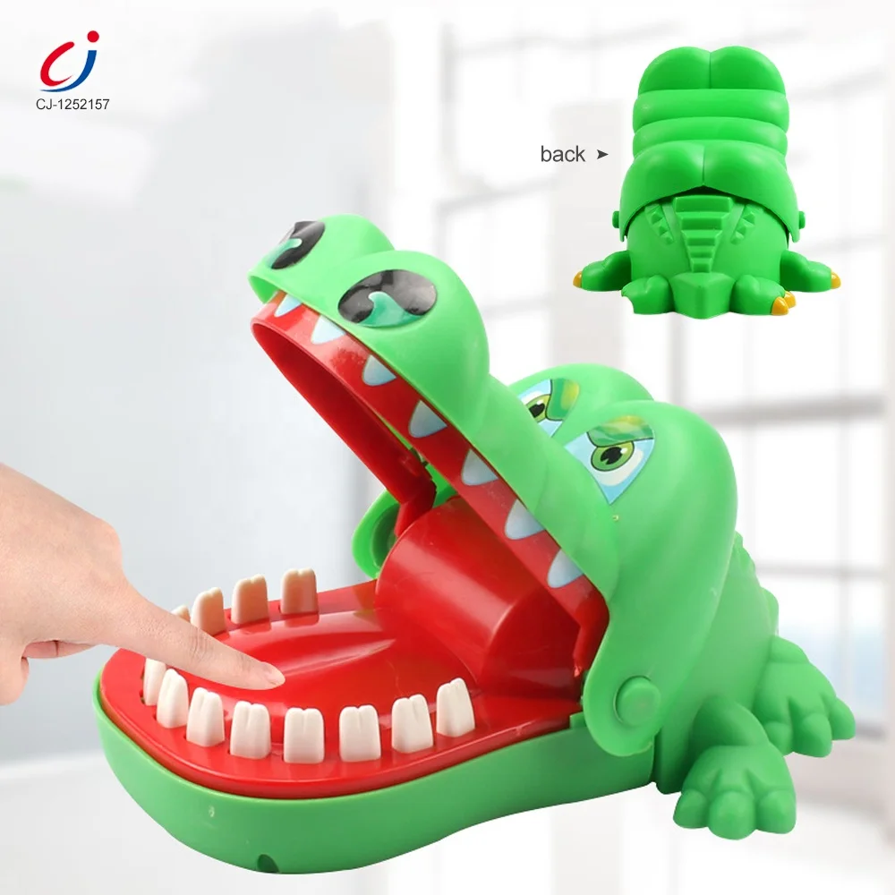 Brinquedos-juguetes pequeños de plástico con dientes, juegos de