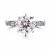 PT950 Platinum lab diamond ring