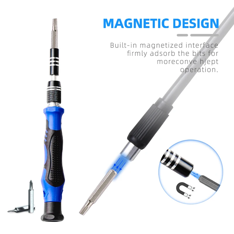 124 in 1 Pro Multi Screwdriver Set Magnetic Torx Phillips Screw Driver Bits for Phone PC Laptop Repair Tools Kit