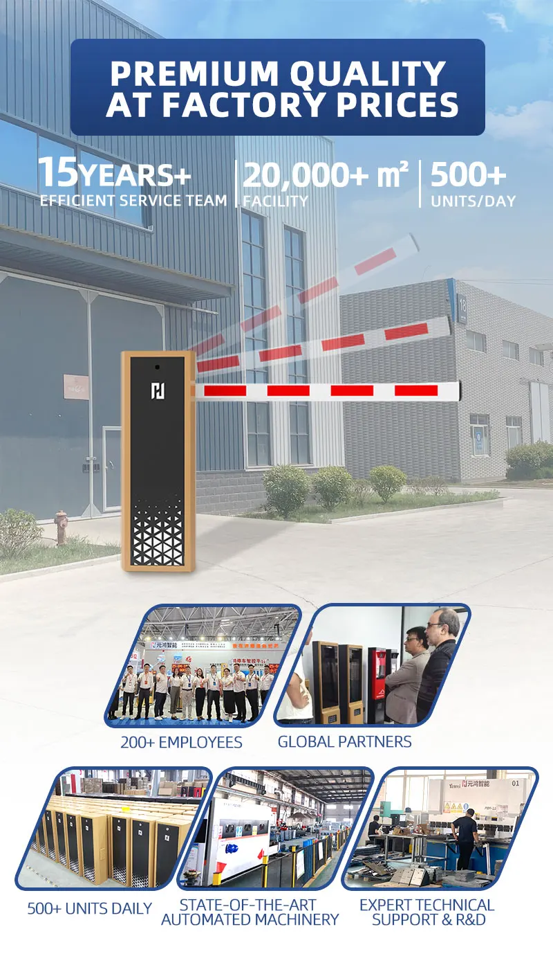 Baroxon heavy duty drop arm barrier vehicle access control system testing setup
