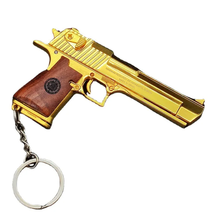 Mini Gun Keychain Self Defense Stun Gun Beretta 92Fs Toys Pistol Gold Gun Keychain Metal