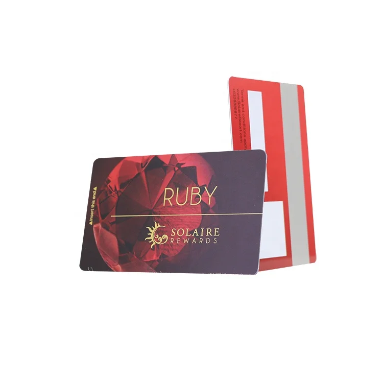 Free Sample Customized Plastic Magnetic Stripe Membership Cards Printing PVC Gift VIP Card