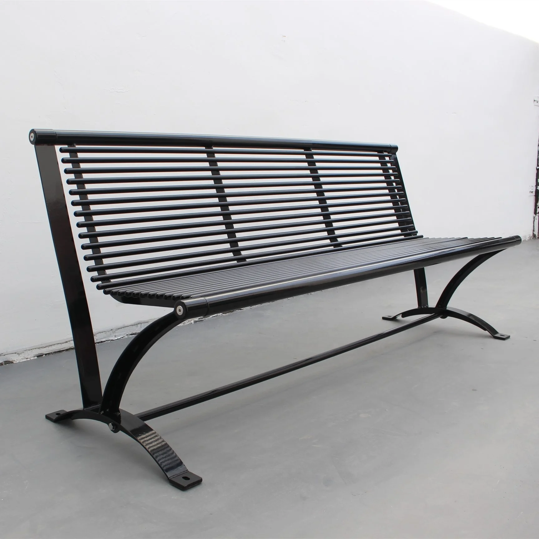6 Feet Long Metal Steel Tubular Outside Bench For Public Park Street Seating Outdoor Bench Seat Buy Outside Bench