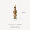 No 5 warrior pendant Gold