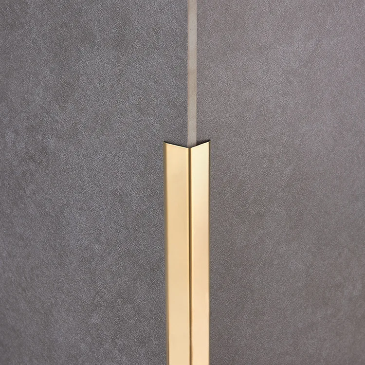 Factory Price Gold Tile Edge Trim After Tiling Border Stainless Steel Round Edge Tile Trim