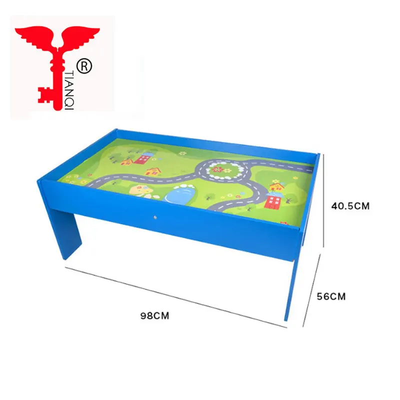 
Для малышей дошкольного возраста играть строительные игрушки для малышей деревянный поезд трек набор со столом 