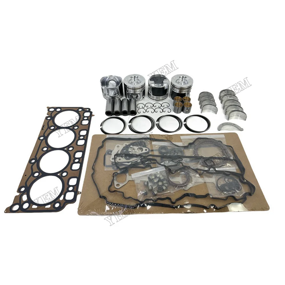 Overhaul Gasket Kit With Cylinder Gaskets Piston Rings Bearings Suitable for Doosan / for Develon D24 Universal Engine Parts 5