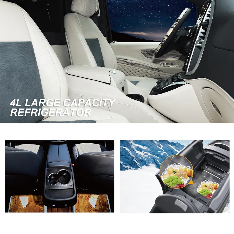 YEE PIN Boîte De Rangement Console Centrale Mercedes Classe C W206 2022+ – Organiseur Accoudoir Intérieur En ABS Blanc – Accès Facile & Anti-Glissement