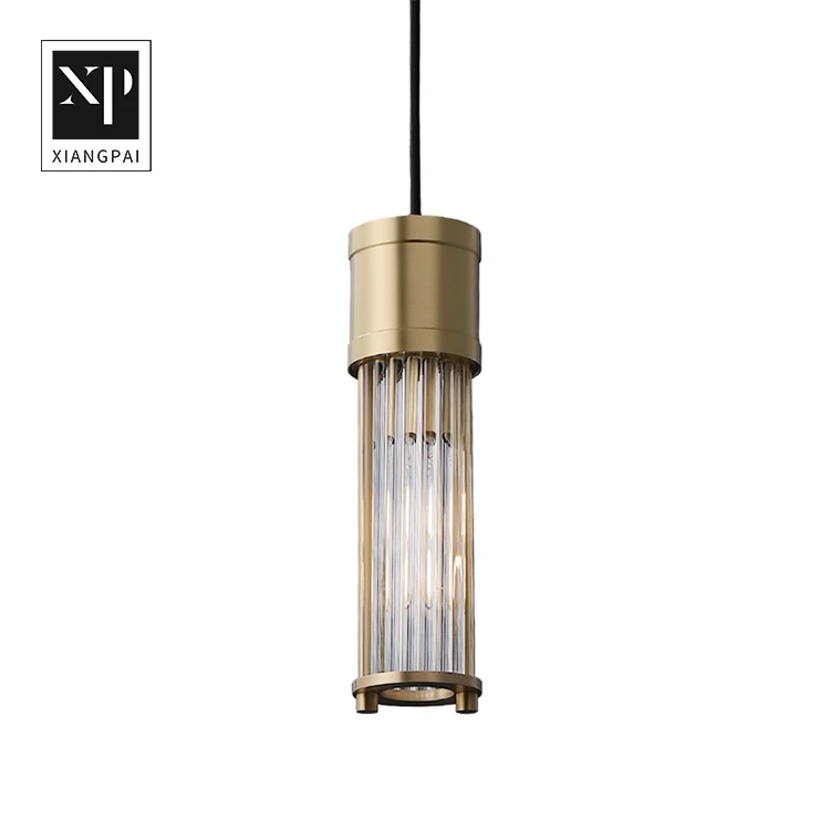 High Quality Contemporary Home Kitchen Modern Hanging Copper glass LED Pendant Light