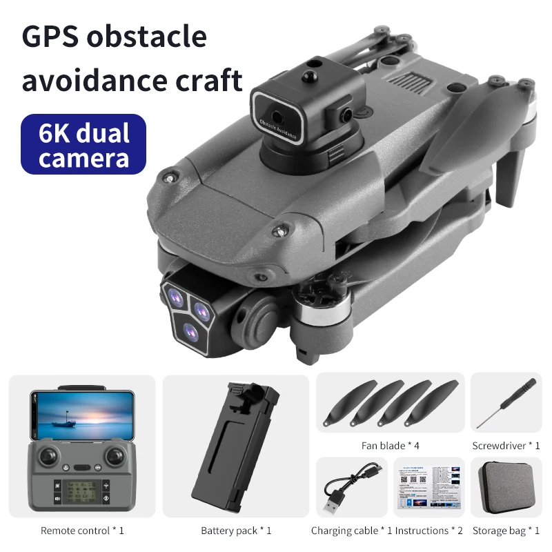 S181 GPS Intelligent Return Brushless Motor Beginner Drones With Electric Adjustment Camera and Infrared Obstacle Avoidance