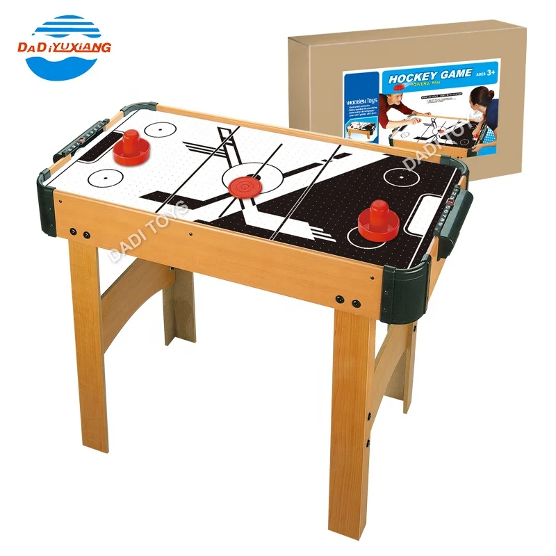 Новое поступление Деревянный Воздушный Хоккей настольная игра игрушка мини воздушный хоккей