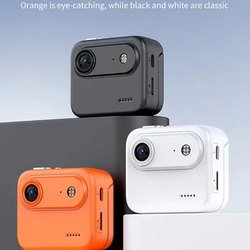 Compact 4K Ultra-definition 64MP Action Camera with MicroSD Waterproof 2-inch IPS Screen Aluminum & Titanium Alloy Y360