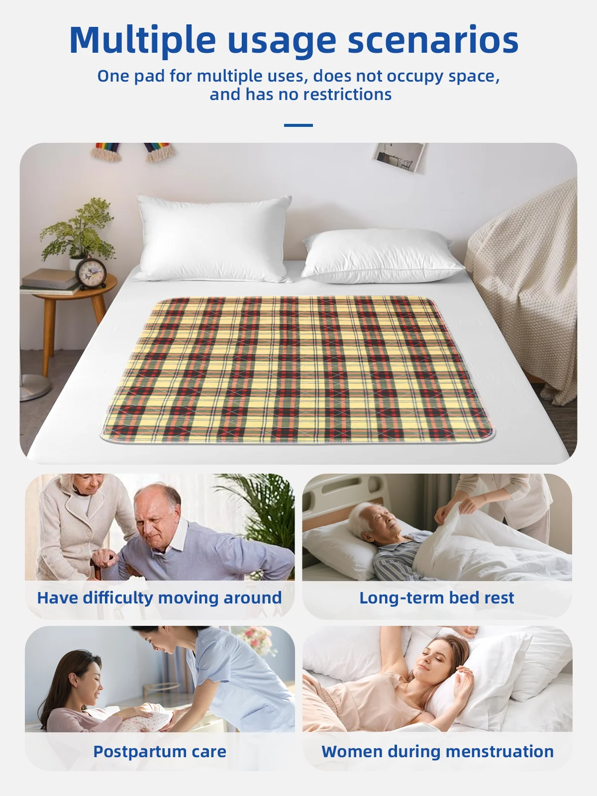 Wholesale Bed Pads Washable Waterproof Underpads Super Absorbency Reus - product detail 3