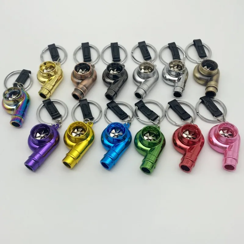Engine Turbine Keychain Creative Car Modification Keychain Turbo Whistle Keychain for Auto Enthusiasts