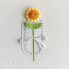 Smiling sunflower-free transparent handbag