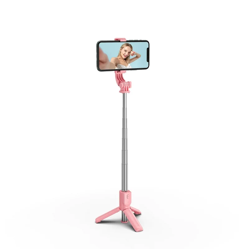 Factory Supply H8 3-in-1 Mobile Phone Selfie Stick with Remote Shutter and Fold Function