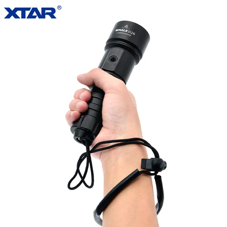 XTAR D26 Lampe De Poche De Plongée - 1100 Lumens, étanche, Puissante - Pour Plongée, Camping, Urgences